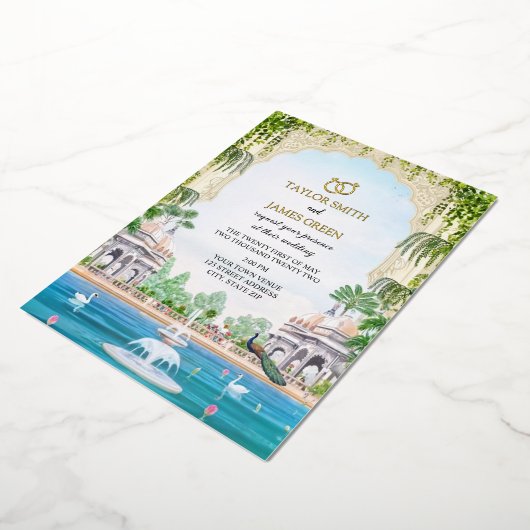 Sjabloon huwelijksuitnodiging | Verloving (Gedraaid)