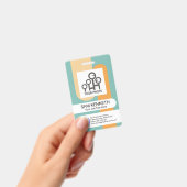 Sjabloon-ID met simpele verticale strepen voor per Badge (Handheld)