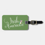 Sjabloon Iers-Amerikaans Bagagelabel met getwind h (Voorkant horizontaal)