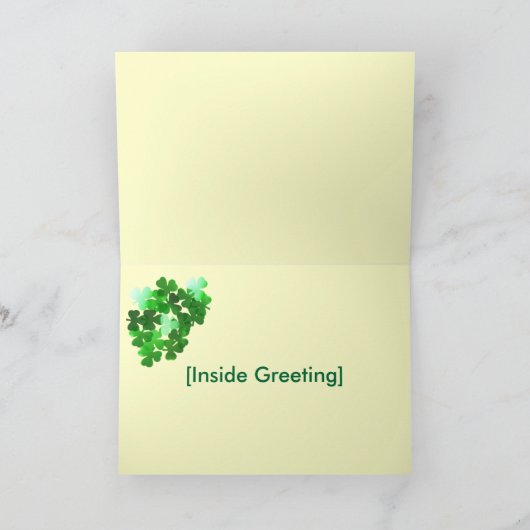 Sjabloon Ierse begroeting (Binnen)