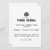 Sjabloon inzake productetiketten voor landbouwers kaart (Voorkant / Achterkant)