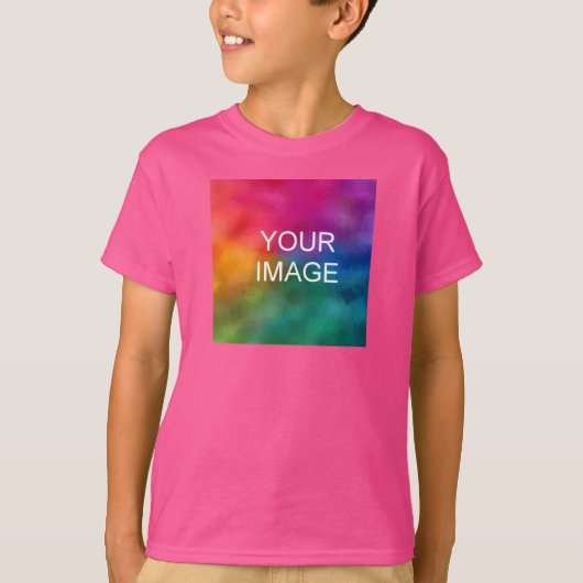  Sjabloon Jongens Kinder Wow Roze T-shirt (Voorkant)