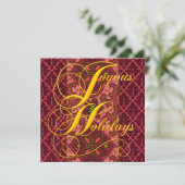 Sjabloon joyous Feestdagen (Staand voorkant)