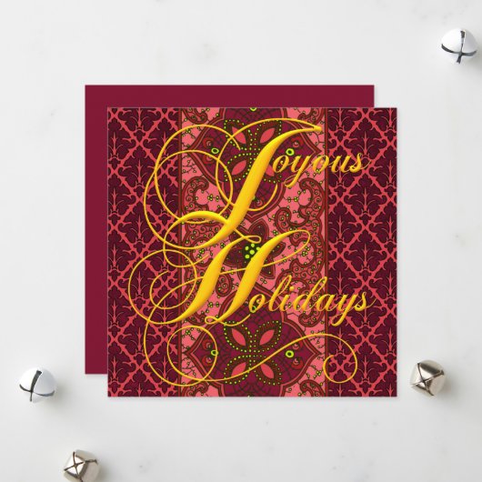 Sjabloon joyous Feestdagen (Voorkant / Achterkant in situ)