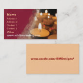 Sjabloon kaars Visitekaartje (Voorkant / Achterkant)