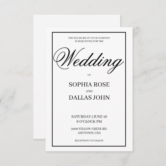 sjabloon kaart (Voorkant / Achterkant)