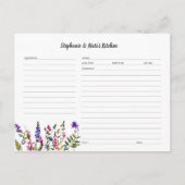 Sjabloon Kaart in onbewerkte bloem (Voorkant)