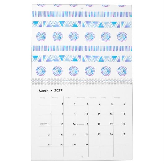 Sjabloon Kalender (Mar 2027)