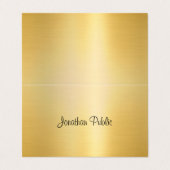 Sjabloon Kalligrafie Faux Gold Modern Professionee Visitekaartje (Buitenkant ongevouwen)