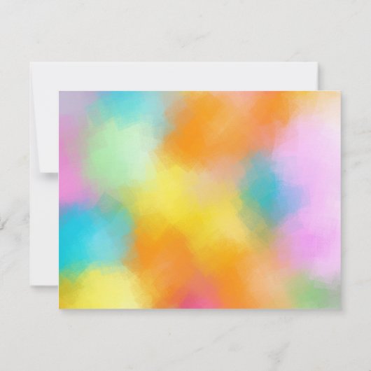 Sjabloon kalligrafie monogram Aangepast kleurrijk (Achterkant)