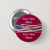 Sjabloon kandidaat-Button politieke campagne Ronde Button 5,7 Cm (Voorkant /achterkant)