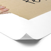 Sjabloon kartonnen protestbord poster (Hoek)