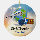 Sjabloon keramisch Ornament voor wereldreizigers (Achterkant)