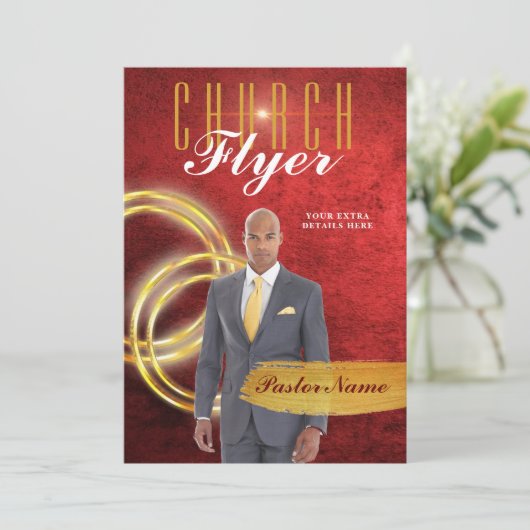 sjabloon kerkvliegerontwerp kaart (Staand voorkant)