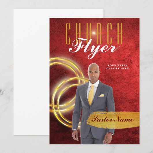 sjabloon kerkvliegerontwerp kaart (Voorkant / Achterkant)