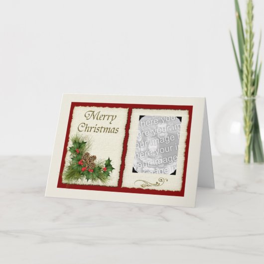 Sjabloon kerstfotokaart (Voorkant)