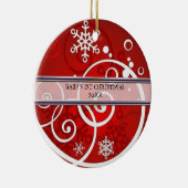 Sjabloon kerstfotoversiering keramisch ornament (Rechts)