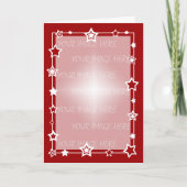 Sjabloon kerstgrens Kaart  Verticaal (Voorkant)