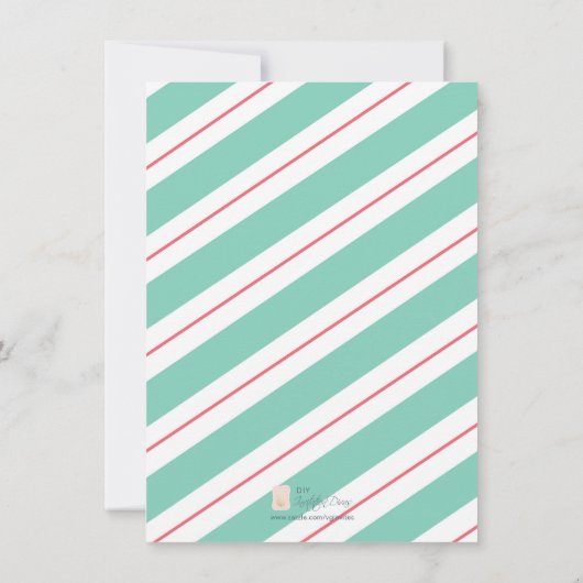 Sjabloon kerstmis uitnodiging (Achterkant)