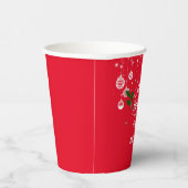 Sjabloon kerstsierdesign papieren bekers (Rechts)