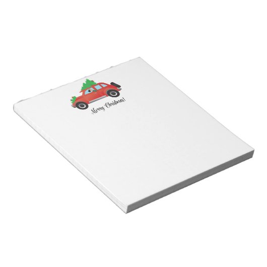 Sjabloon kerstwagen notitieblok (Schuin)