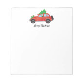 Sjabloon kerstwagen notitieblok (Voorkant)