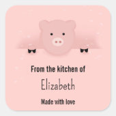 sjabloon keukensticker vierkante sticker (Voorkant)