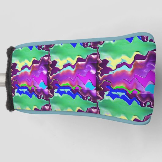 Sjabloon Kies uit 15 verschillende leidingskleuren Golfheadcover (Voorkant)