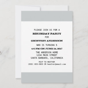 Sjabloon kind op verjaardag kaart