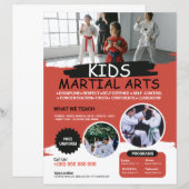 Sjabloon Kinder Martial Arts Flyer (Voorkant / Achterkant)
