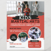 Sjabloon Kinder Martial Arts Flyer (Voorkant)