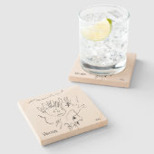 Sjabloon kindertekening keepomwille stenen onderzetter (Zijkant)