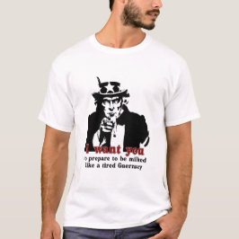 sjabloon klaar om gemolken te worden als een vermo t-shirt