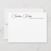 Sjabloon Klant Elegant Modern Script Name (Achterkant)