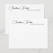 Sjabloon Klant Elegant Modern Script Name (Voorkant / Achterkant)