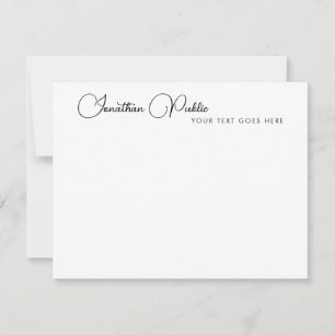 Sjabloon Klant Elegant Modern Script Name