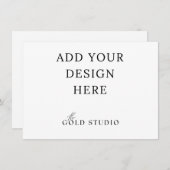 Sjabloon kleine uitnodiging (4.5 x 6.25) (Voorkant / Achterkant)