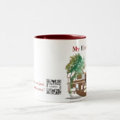 Sjabloon KoffieMok Mijn thuisomgeving Tweekleurige Koffiemok (Center)