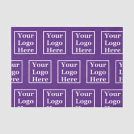 Sjabloon Koninklijke Paars Uw Logo hier Tissuepapier