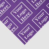 Sjabloon Koninklijke Paars Uw Logo hier Tissuepapier (Detail)