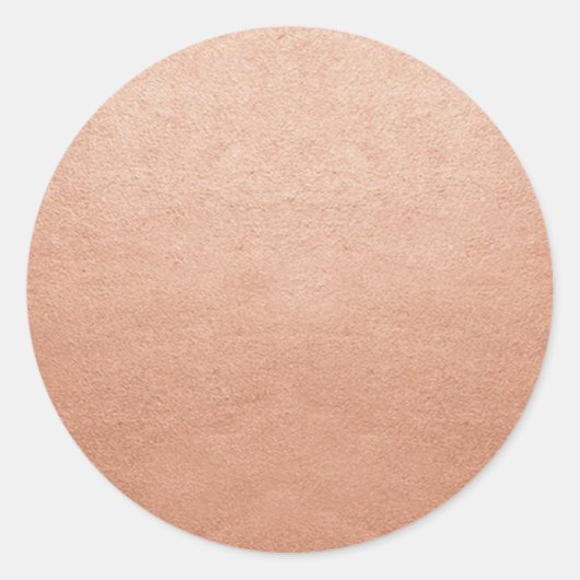 Sjabloon koper glanzend voeg tekst of logo toe ronde sticker (Voorkant)