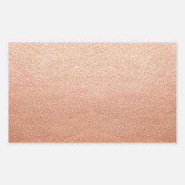 Sjabloon koper nepfolie Elke tekst of logo Rechthoekige Sticker