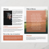 Sjabloon krantenstijl begrafenisprogramma (Achterkant)