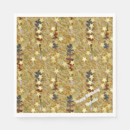 Sjabloon Kunst Abstract Glitter Glamourige Verjaar Servet