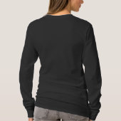 Sjabloon lange basishoes voor vrouwen t-shirt (Achterkant)