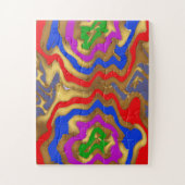 Sjabloon leeg toevoegen uw eigen FOTO-AFBEELDING J Legpuzzel (Verticaal)