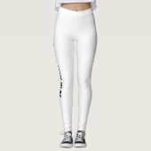 Sjabloon Leggings Jouw naam tekst moderne Logo toe (Voorkant)
