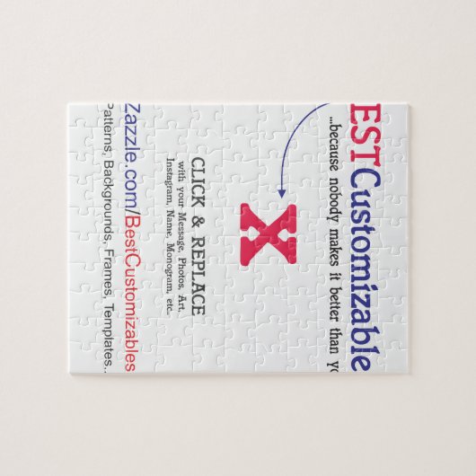 Sjabloon Legpuzzel (Horizontaal)