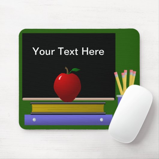 Sjabloon leraar Mousepad Muismat (Met muis)