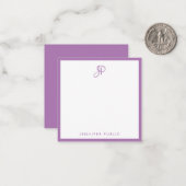 Sjabloon leverbaar handgeschreven monogram (Voorkant / Achterkant in situ)